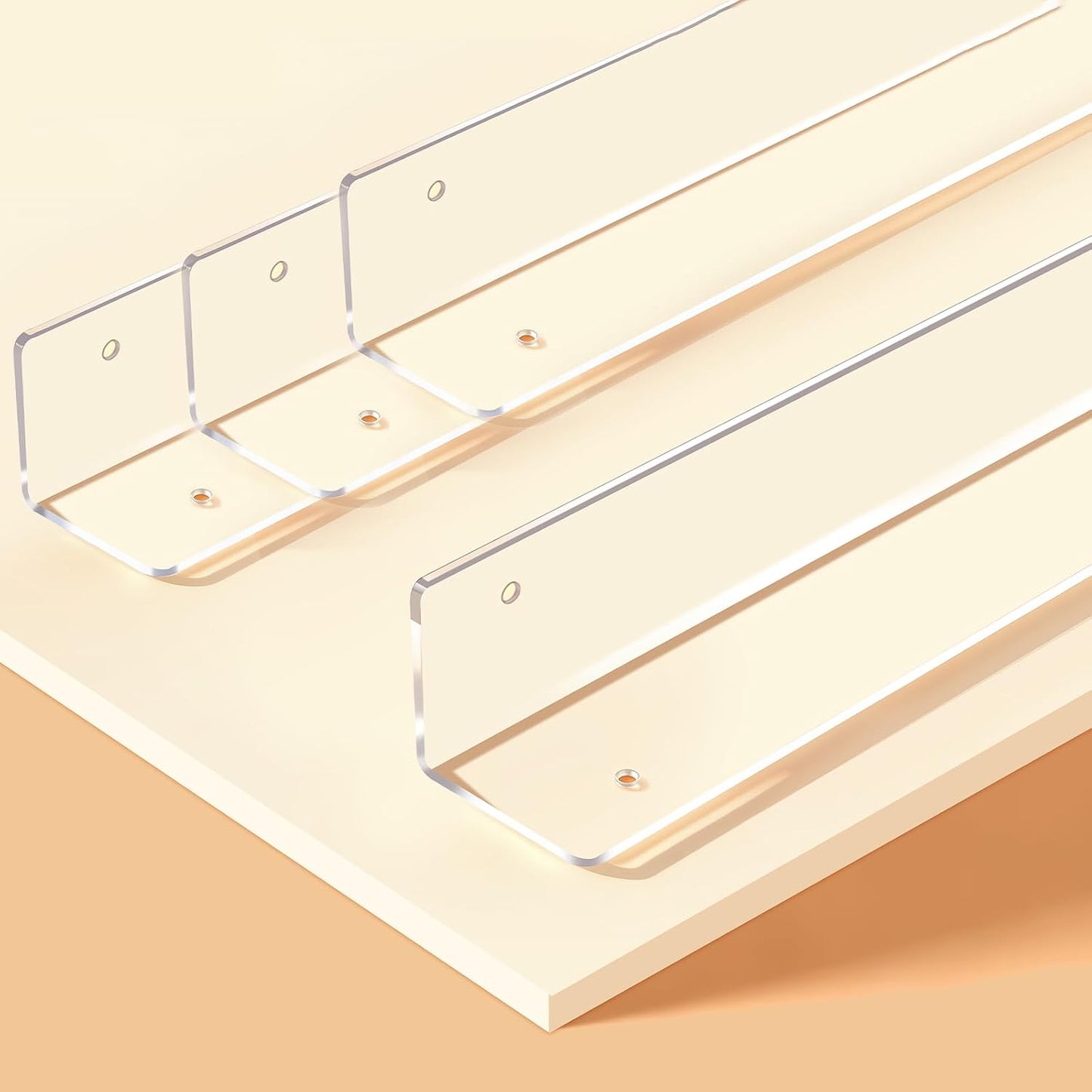 CHIDU Corner Guard, Pre-Drilled Clear Wall Corner Protector with Screws, L-Shaped Thickened Edge Protection for Sharp Wall, Door Frame, Table, Countertop - 4 PCS x 47.2" L x 1.97" W