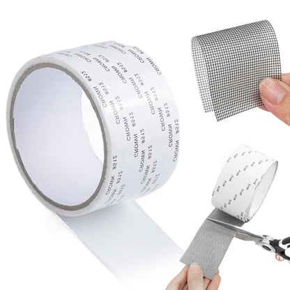 Screen Repair Tape,2in X 6.56 FT Window Screen Door Repair Kit,Screen Tape Mesh Repair,Strong Adhesive Fiberglass Mesh Patch Tape (Gray-1PC)