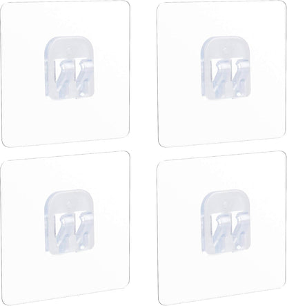 YeeBeny Corner Shower Caddy Adhesive Sticker Hook Mount for Shower Caddy Basket Bathroom Shelf Compatible with KINCMAX，SMARTAKE, JOMARTO, Flowmist, Nieifi, HapiRm, Odesign, Lovelers 4 pack