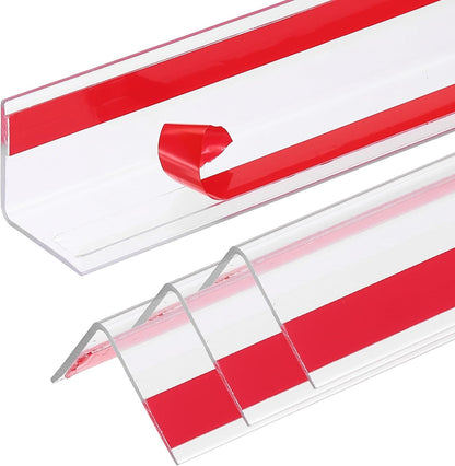uxcell 4Pcs Wall Corner Protector, Self Adhesive Clear Corner Protector Strip for Door Wall Table Cabinet Furniture Edge Guard 31.5" x 0.98"