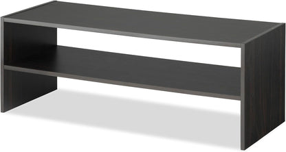 Whitmor Wood Stackable 2-Shelf Shoe Rack, White, 24 inches