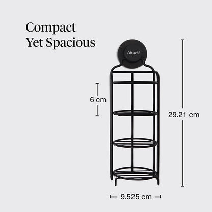 Kitsch Shower Caddy Hanging with Suction Cup – Self-Draining Shampoo Bar Holder & Shower Shelves for Conditioner Bars & Soap – Rust Proof Bathroom Caddy, and Wall Mount or Free-Standing Organizer