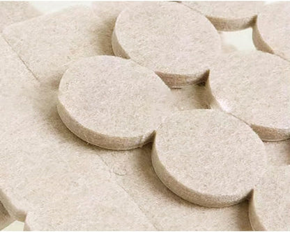 GSHLLO 96 Pcs 2cm Round Felt Furniture Pads Anti Scratch Floor Protectors Self Adhesive Chair Leg Pads Felt Furniture Feet Sliders Small Sticky Table Pads