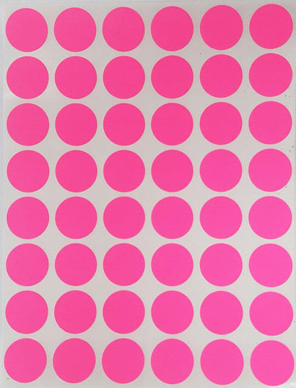 Royal Green Dot Sticker 11/16" Inch (17mm) Colored Labels in Purple - 2400 Pack - Colors A