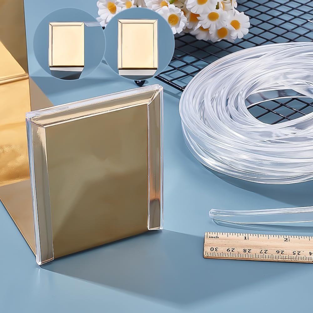 19.69ft Silicone U Channel Edge Trim Clear Door Seal Strip U Shape Silicone Weather Stripping Metal Edge Guard Protector Fit 3/32" for Sheet Metal Car Doors Hatches Table Corners