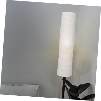 Foldable Japanese Paper Floor Lamp Shade Replacement with Soft Light for Living Room Bedroom Office - Easy Installation Modern Design 49.2X9.8X9.8In