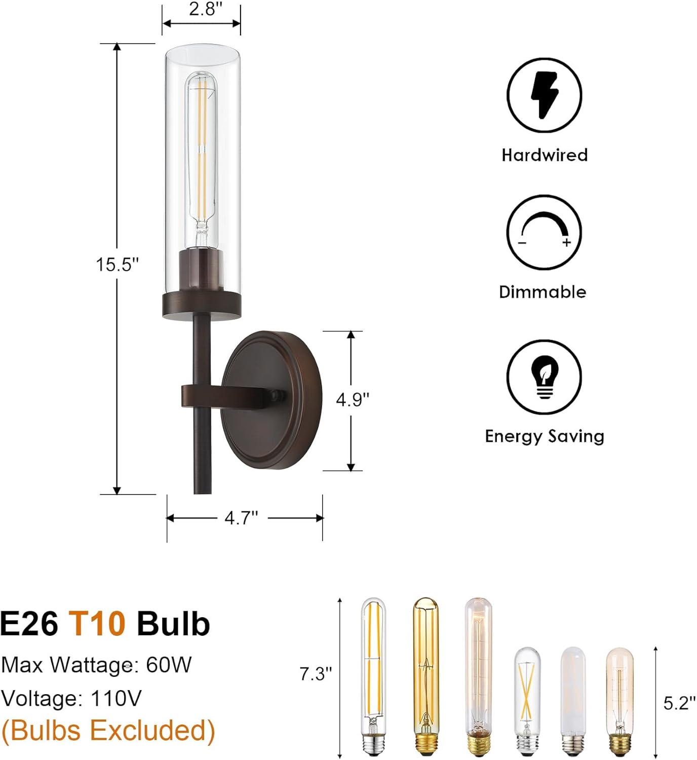 Wireless Wall Sconces with Remote Control, Battery Operated Wall Sconce Set of 2, Black & Gold Rechargeable Dimmable Wall Light for Bedroom Living room Bathroom Hallway Entryway Stairwell, 3000K