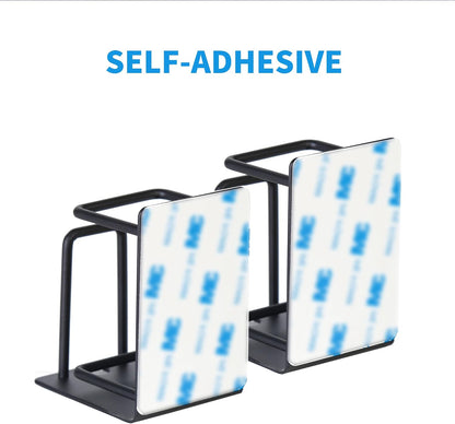 HANZE 2 Pack Toothbrush Holder 304 Stainless Steel Adhesive Wall Mounted 3 in 1 with Toothbrush Holder Toothpaste Holder and Cup Holder for Bathroom Shower
