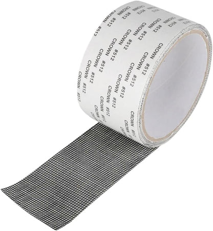 JacobsParts Window Screen Repair Patch Adhesive Fiberglass Mesh Hole Repair Tape 2" 6.5ft (White)