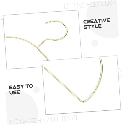 VOSAREA 5pcs Semi-Circle Wall-Mounted Laundry Hanging Rack Set, Gold Metal Clothes Drying Stand for Scarves, Towels, and Garments Storage in Laundry Room