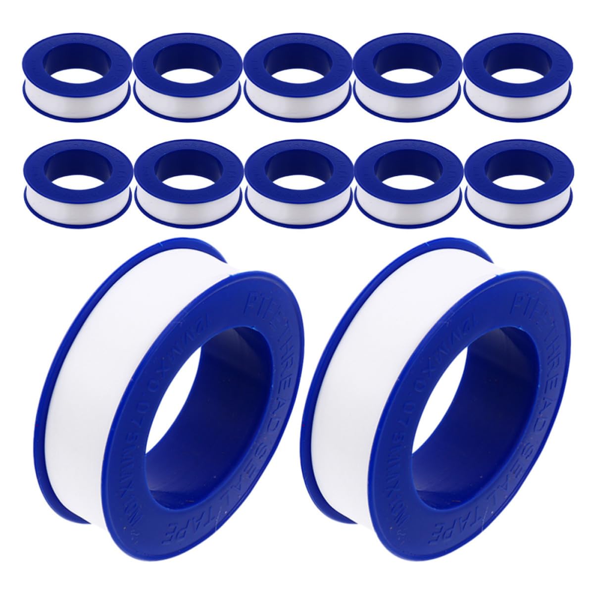 Hemoton PTFE Thread Seal Tape Sturdy Water Leak Tape 12 Rolls Excellent Sealing for Plumbing Pipe Joints and Pipes for Shower Head and Industrial Sealing Applications