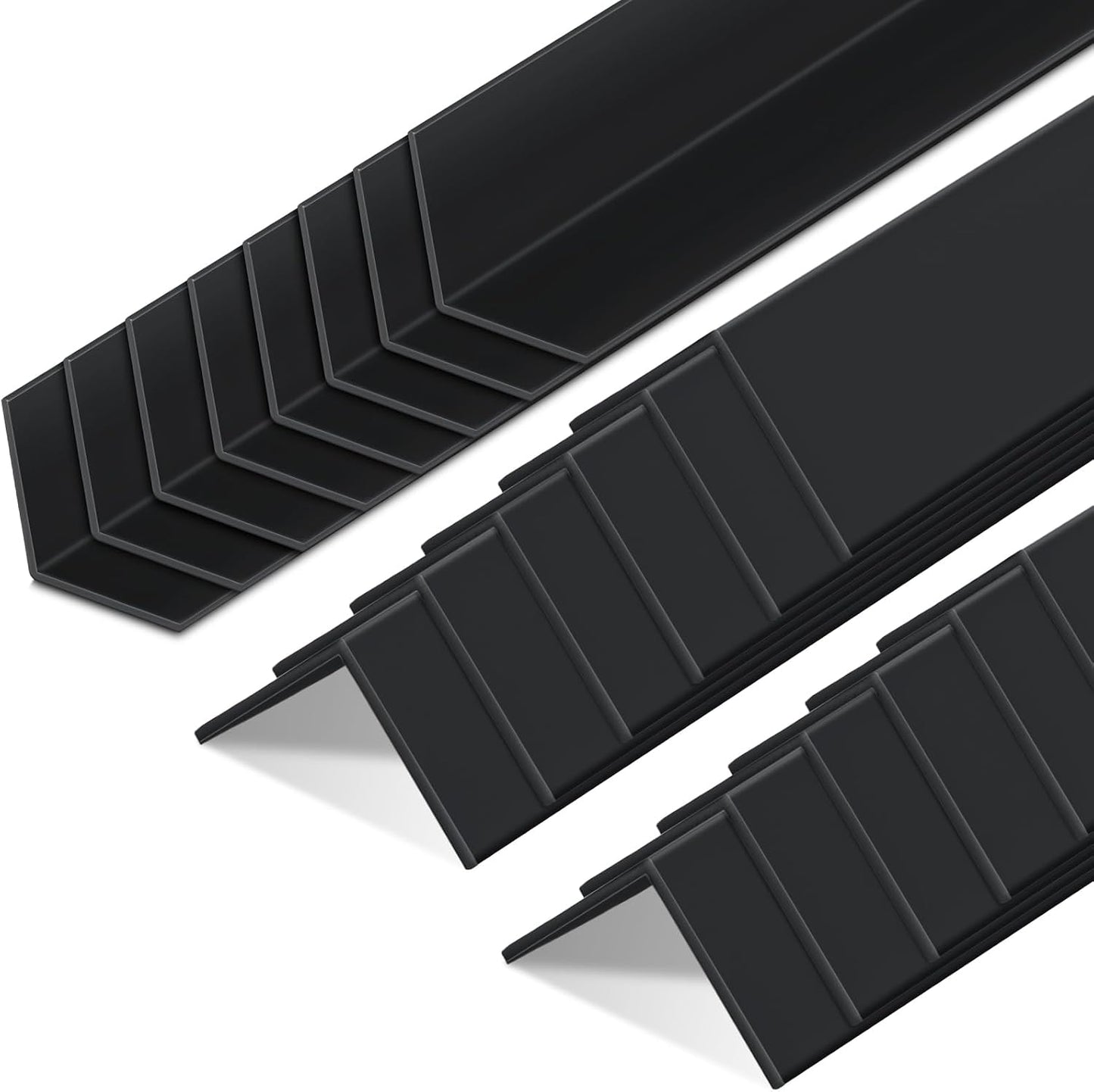 Sasylvia 10 Pcs Wall Corner Protector Guards, Vinyl 3/4 x 48 Inches Corner Trim Molding, Avoid Scratching Scuffs, Ease Install and Cleaning for Door Countertop Furniture Cabinet Protection, Clear