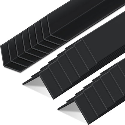 Sasylvia 10 Pcs Wall Corner Protector Guards, Vinyl 3/4 x 48 Inches Corner Trim Molding, Avoid Scratching Scuffs, Ease Install and Cleaning for Door Countertop Furniture Cabinet Protection, Clear