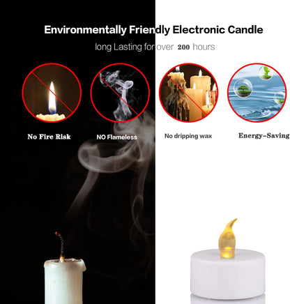 Flameless Flickering LED Battery Candles :Set of 3 Ivory Real Wax Pillar Operated Fake Faux Lights with Remote Control and Timer Function Flicker Candle for Decoration Christmas Votive Garden Outdoor