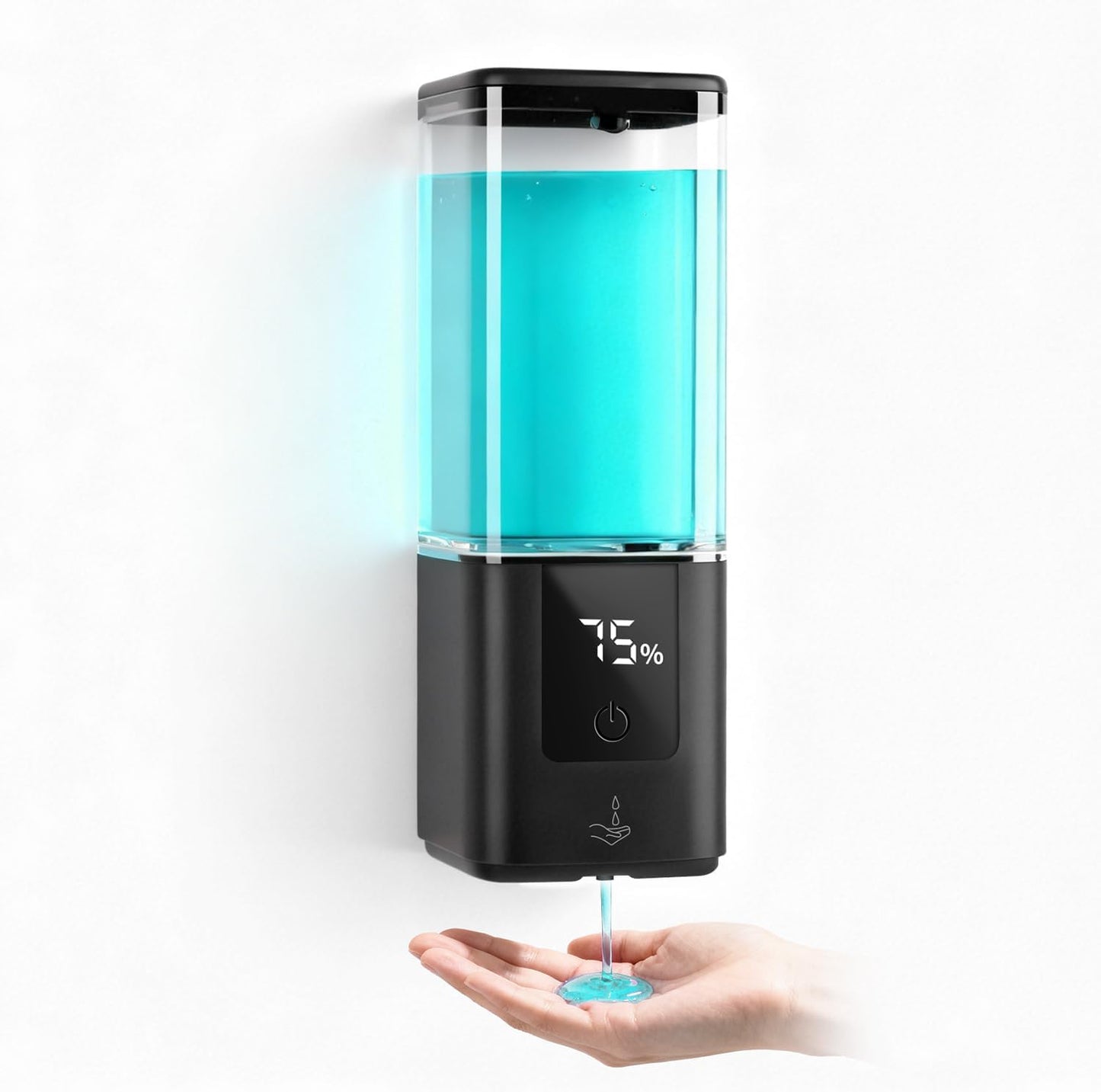 LAOPAO Soap Dispenser, Automatic Soap Dispenser Wall Mount Rechargeable Foaming Soap Pump for Bathroom Kitchen, Touchless Foam Soap Dispenser for Dish/Hand/Shower Soap, Home & Commercial, 540ml, White