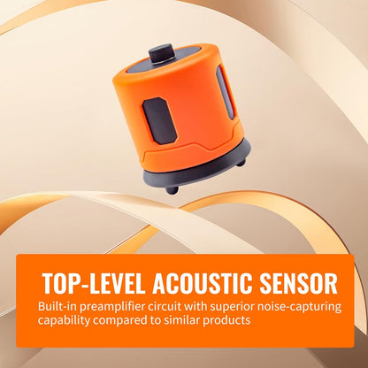 Underground Water Leak Detectors for Home PQ125A Wall Pipe Water Leakage Detection with Touchscreen Earphone and Carrying Case Multi Sensor Acoustic Pipeline Sound Intensifier