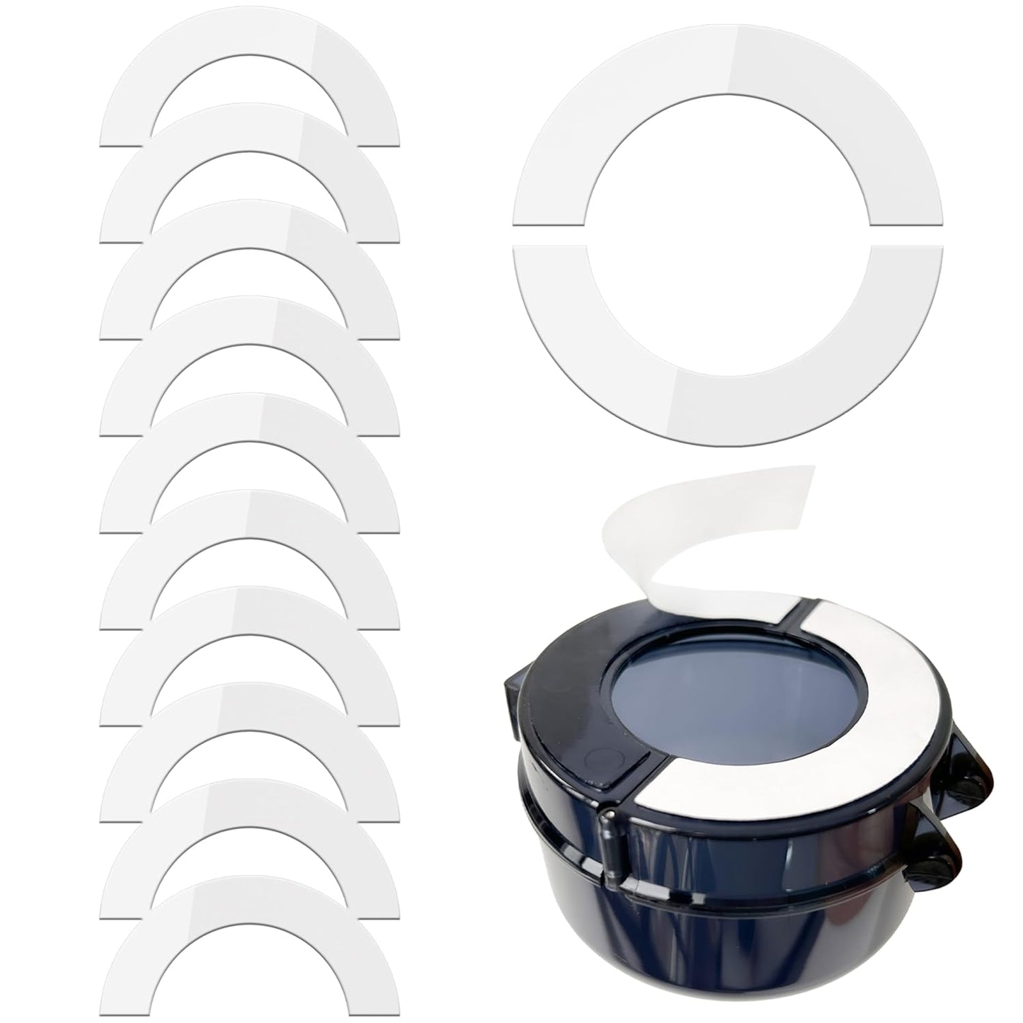 6 Pairs (12 Pcs) Transparent Tape for Stove Knob Safety Covers, Premium Double Sided Tape for Child Proof Stove Knob Covers, Easy to Install, No Shaking, Suitable for Most Covers, Stretchable