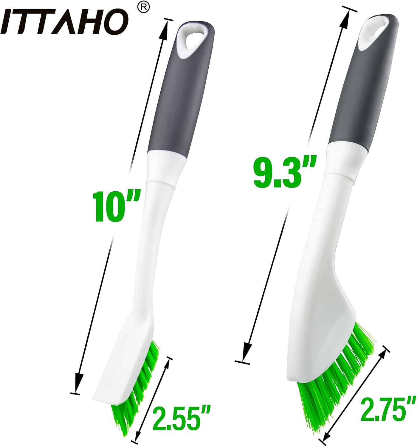 Grout Brush with Long Handle & Groove Gap Scrub Brush, Grout Cleaning Brush,V-Shape Grout Scrub Brush,Grout Cleaner Brush for Bathroom,Tile,Baseboard, Kitchen, Space Window Track, Corner