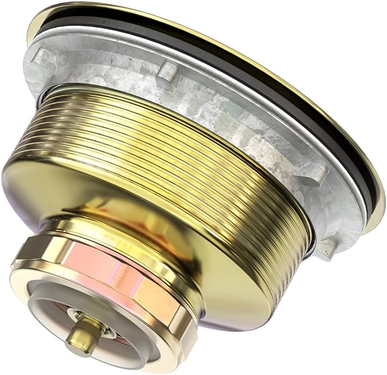 KONE 3-1/2 Inch Kitchen Sink Drain Strainer Assembly Made by All Stainless Steel with Strainer Basket/Drain Stopper, Replacement for Standard Commercial Drains