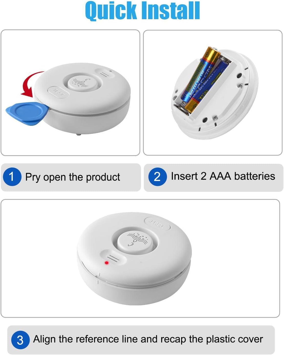 WiFi Water Leak Detectors 5 Pack, 120dB Adjustable Loud Water Leak Sensor, Wireless Wi-Fi Water Leak & Drip Alarm, App Alerts, 5 Water Alarm Sensors & 1 Hub for Home Kitchen, Bathroom, Sink, Laundry
