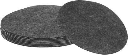 uxcell 32Pcs Non Slip Furniture Pads, 3" Round Self Adhesive Felt Bumpers Noise Reducing Furniture Feet Floor Protector for Chairs Tables Furniture Legs (White 0.2" Thick) - Colors B