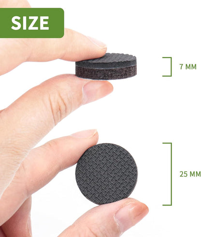 Non Slip Furniture Pads 36 PCS 1'' Square - Anti Slip Furniture Pads - Self Adhesive Rubber Feet Furniture Feet - Chair Leg Floor Protectors - Keep Furniture in Place
