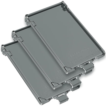 2Pcs Recessed Outlet Box Cover, DBVC-1 Replacement Cover, UV Rated, Weather-Proof, Type 3r Enclosure Cover Compatible with DBVR/DBVS/DBVM Series, 60VC, and Other Outlet Box.