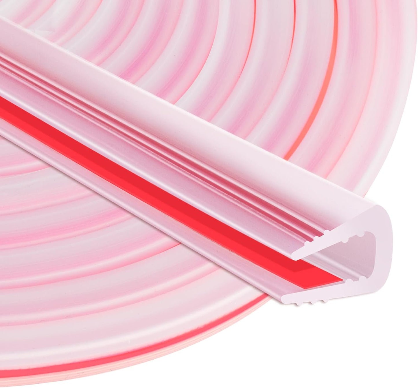 ToLanbbt Rubber Edge Trim U Channel, 1/16" Self Adhesive Sheet Metal Edge Guard Protector, EPDM Seal Strip for Car Doors, Steel Plates, Glass, Hatches, Table Corners, Fit 1/16"(1.6mm), 10Ft, Clear