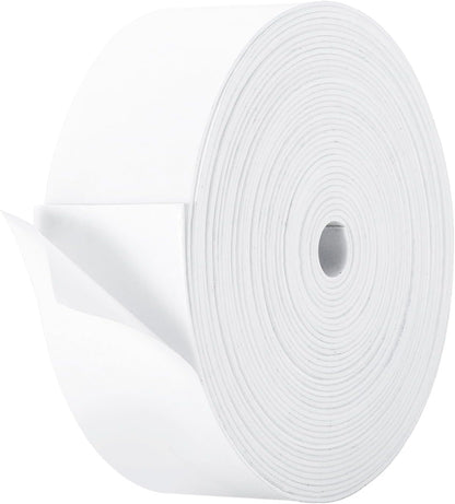 PATIKIL Weather Stripping Door Seal Strip, 3/8 Inch x 1/4 Inch x 32 Ft Self Adhesive Soundproof High Density Foam Tape Insulation for Door Window Air Conditioning, White - Colors B