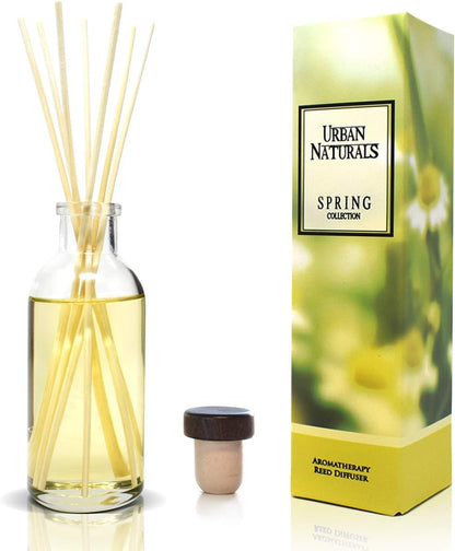 Urban Naturals Smoked Vanilla Reed Diffuser Set with Vanilla Bean, Sandalwood & Leather | Made in the USA - Colors C