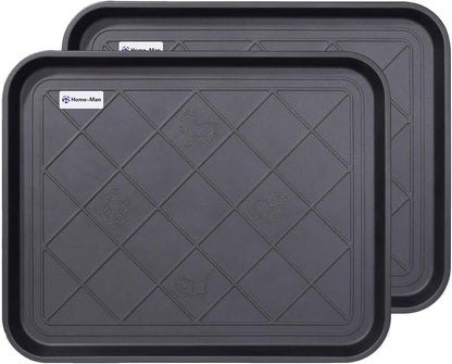 Multi-Purpose Boot Tray Mat,Shoe Tray Mat,Pet Bowl Tray,Waterproof Trays for Indoor and Outdoor Floor Protection,24" x 15"/Medium …