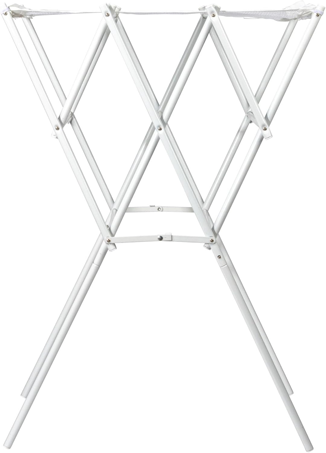 Household Essentials Clothes Drying Rack, Foldable, Expandable and Collapsible Laundry Drying Rack, Silver