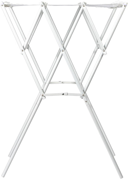 Household Essentials Clothes Drying Rack, Foldable, Expandable and Collapsible Laundry Drying Rack, Silver