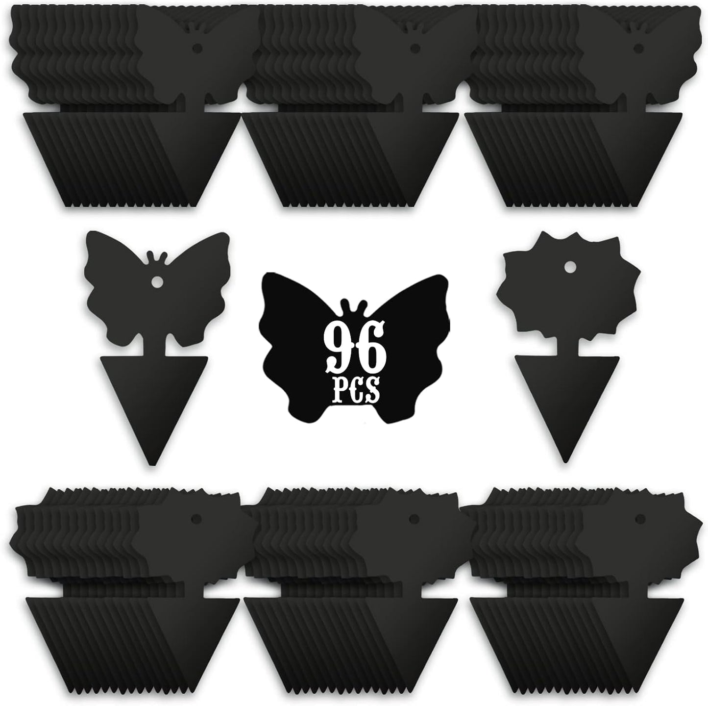96PCS Fruit Fly Sticky Traps, Gnat Traps Insect Trap for Plants Kitchen Indoor and Outdoor