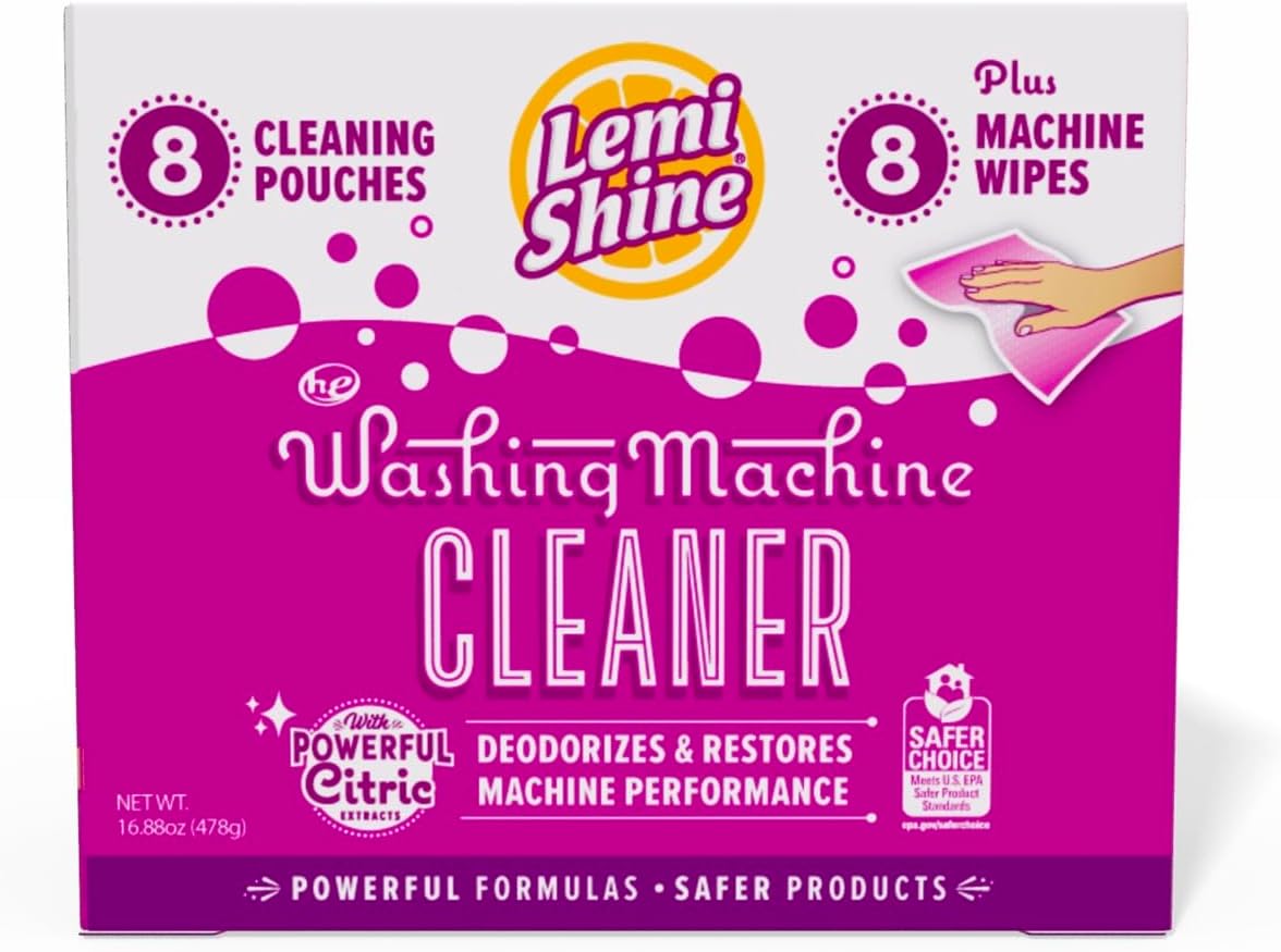 Lemi Shine Garbage Disposal Cleaner and Deodorizer Powered By Citric Acid | Foam Cleaner For Kitchen Garbage Disposal with a Natural, Fresh Lemon Scent (2 Count)