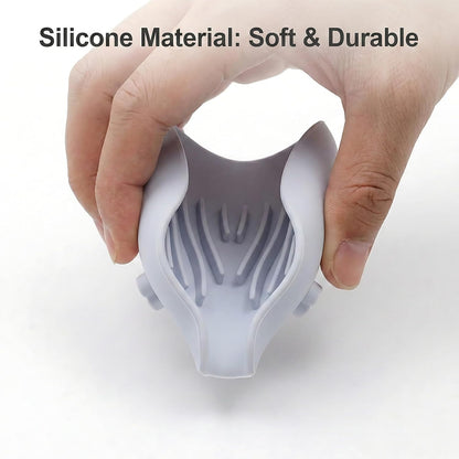 3 Pack Silicone Soap Dish with Drain, Self Draining Soap Trays, Bar Soaps Holder Saver Container with Drainage Waterfall for Bathroom Shower Kitchen Bathtub Organizer