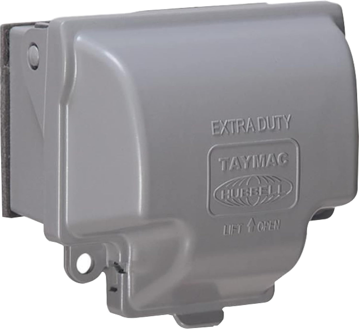 TayMac MX3200 RaynGuard Extra Duty Metal Weatherproof in-Use Cover, 1-Gang, Gray, 3.55 x 3.37 x 6.12 inches