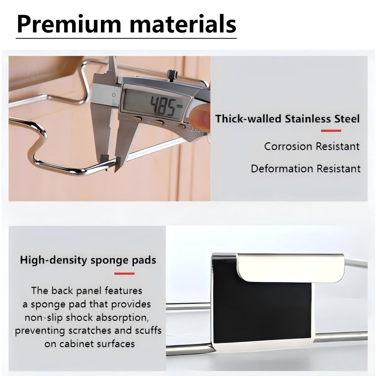 Metal Trash Bag Holder for Kitchen,Office,Dorm Room,Hanging Trash Can, Under Cabinet Hanger Rack,Space Saving Garbage Hook,Bag Holder for Plastic Bags (Black, 9.3 * 5.9'')