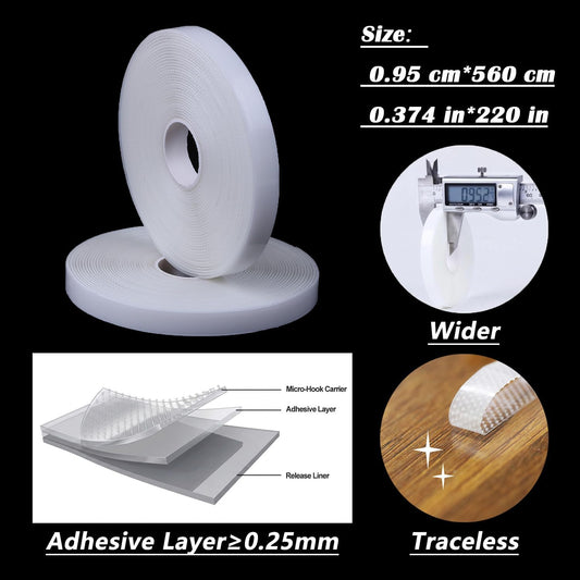DIY Window Screen Curtain, 2 Packs of Mesh Netting 51 * 61 inches with [Upgrade] Self-Adhesive Hook Tapes & Cutter, Suitable for Multiple Windows, White (Set of 2)