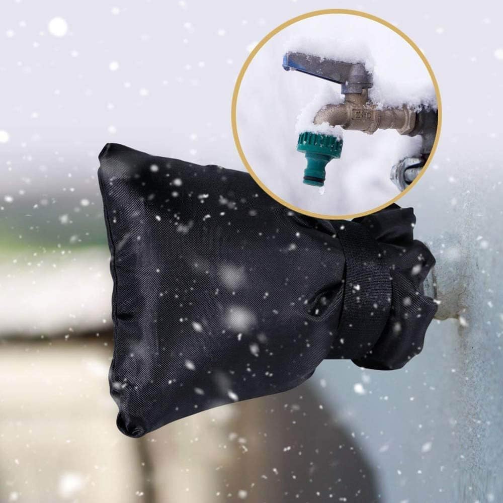 Outdoor Faucet Covers for Winter 3 Packs Hose Bib Protector Spout Cover,Garden Faucet Socks, Outside Spigot Pipe Freeze Protection Cover,Insulated Tap Pouch (small)