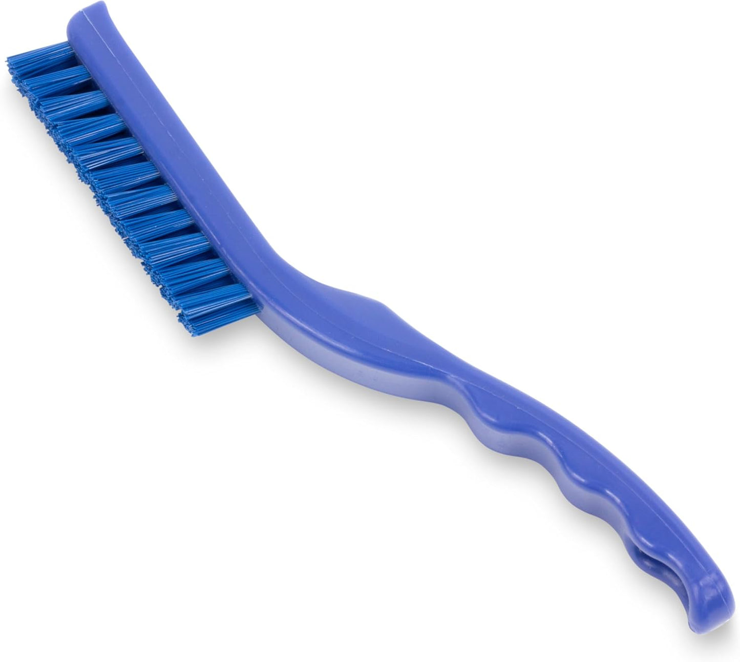 SPARTA Flo-Pac Grout Brush with Nylon Bristles, Scrubber with Handle for Bathroom and Kitchen Tile, 8", White