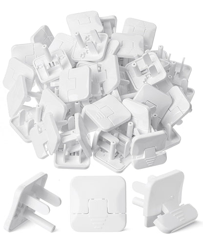 Bates- Outlet Covers Child Proof, 10 Pack, White, 3 Prong Outlet Covers
