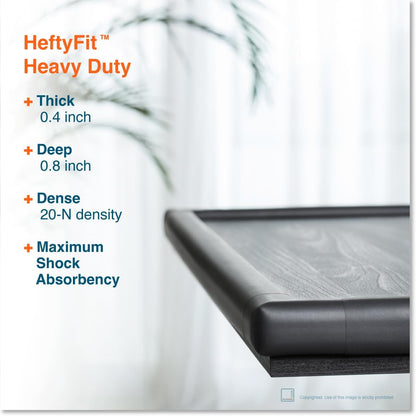 Roving Cove HeftyFit Corner Protector for Baby (4 Large Corners), Heavy-Duty Soft Rubber Foam Furniture Corner Bumper Guards, 3M Adhesive Pre-Taped, Oyster White (Off White)