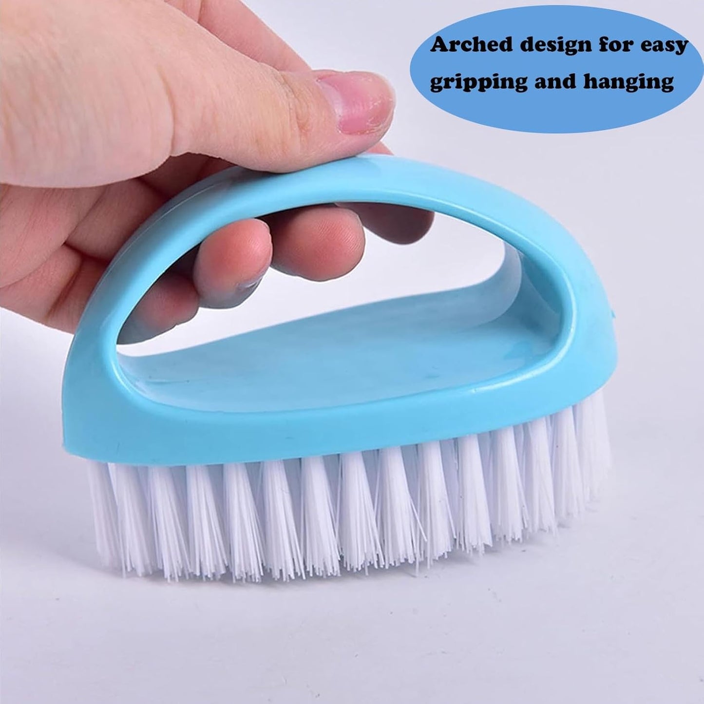 Small Scrub Brush for Cleaning - 4 Pack Scrubbing Brushes with Stiff Nylon Bristles Heavy Duty Cleaning Brush Multi-Purpose Scrub Brushes for Household Cleaning-Small Size