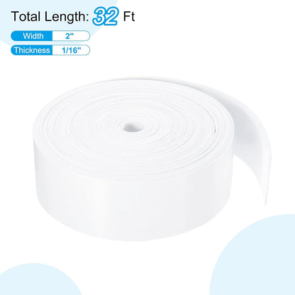 PATIKIL Weather Stripping Door Seal Strip, 3/8 Inch x 1/4 Inch x 32 Ft Self Adhesive Soundproof High Density Foam Tape Insulation for Door Window Air Conditioning, White - Colors B