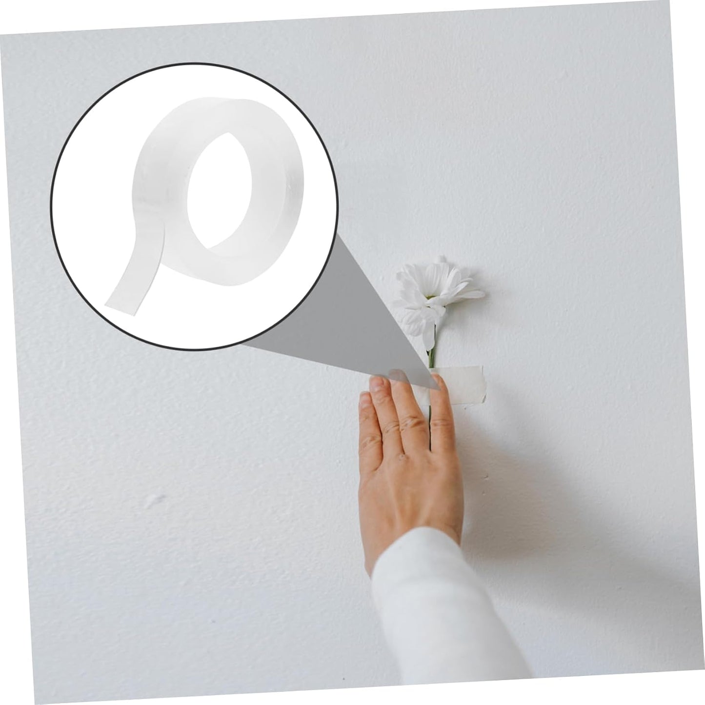 LIFKOME 1Roll Nano Double Sided Tape High Strength Adhesive Grip Washable Transparent Mounting Tape for Home Decor Crafts and Heavy Duty Applications
