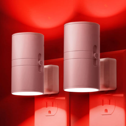 L LOHAS LED Night Light Plug in, Night Lights Plug into Wall, Light Sensor, 0-100LM Soft White 3000K, Dimmable Night Light, Modern Nightlight for Kids Bathroom Hallway Bedroom Kitchen Stairway, 2 Pack
