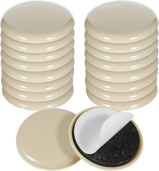 18 Pcs Furniture Sliders for Tile Floors,Moving Men, Reusable Furniture Glides for Hardwood Floors- Quickly and Easily Move Any Item, Round
