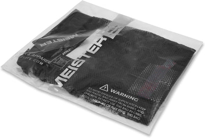 Meister Athlete Wash Bag - Mesh Sports Laundry Bag w/Zipper Lock - Black