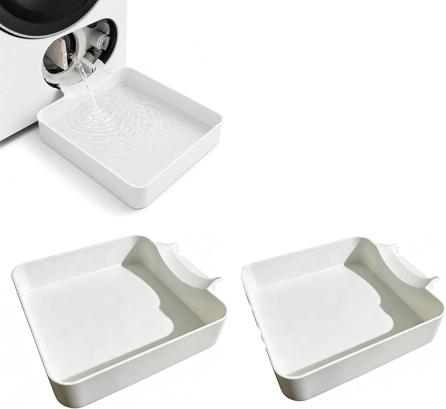 Universal Front-Load Washing Machine Drain Pan, Washer Drain Pan, Washing Machine Drainage Tray, Easy Installation for Apartments, Garages, and Rentals (drip Tray)